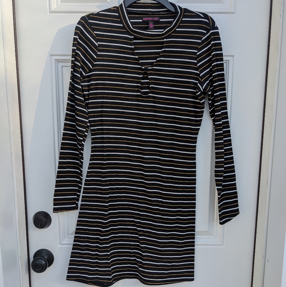 Material Girl Bodycon Dress - Large